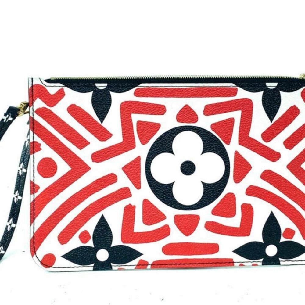 Louis Vuitton Crafty Red Neverfull Pochette GM